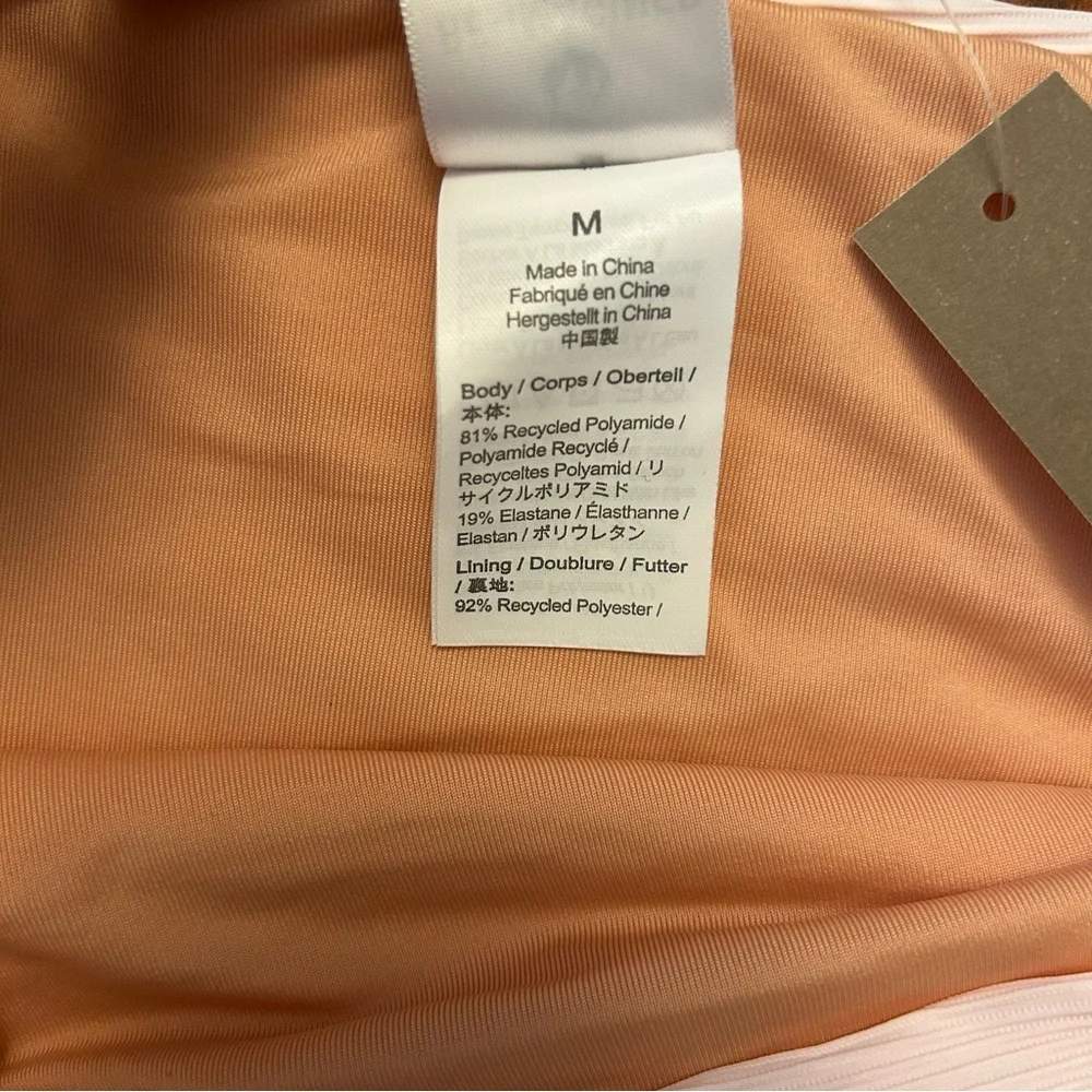 NWT J. Crew Women’s Ribbed High Rise Swim Bikini Bottom Light Pink Size M BE808 - Picture 4 of 7